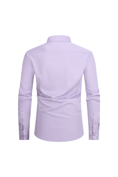 JOFELLI Bamboo Technology Lavender Stretch Wrinkle-free Long Sleeve Button Down