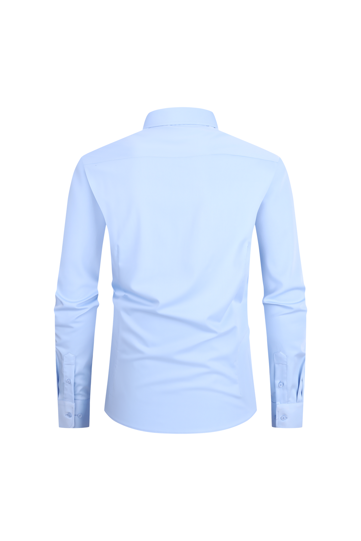 JOFELLI Bamboo Technology Powder Blue Stretch Wrinkle-free Long Sleeve Button Down