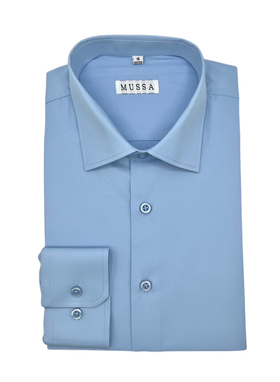 Mussa Men's Dress Shirt - Blue