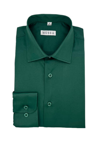 Mussa Men's Dress Shirt -Green