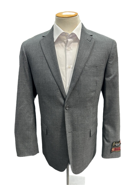 Montefino Solid Light Grey Suit (2-Piece Set) Regular Fit