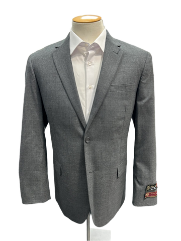 Montefino Solid Light Grey Suit (2-Piece Set) Regular Fit