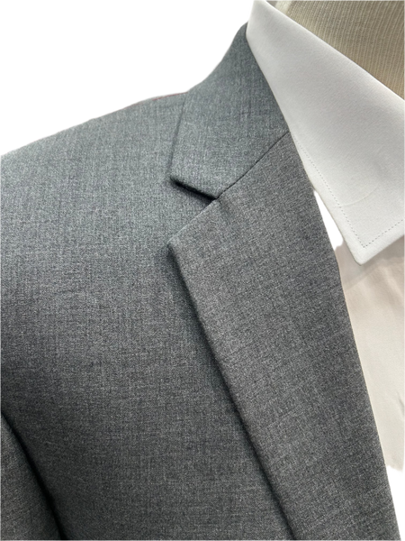 Montefino Solid Light Grey Suit (2-Piece Set) Regular Fit