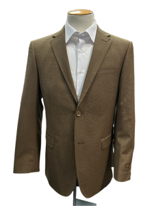 Pronto Moda Mocha Brown Wool Suit (2-piece set) Regular Fit