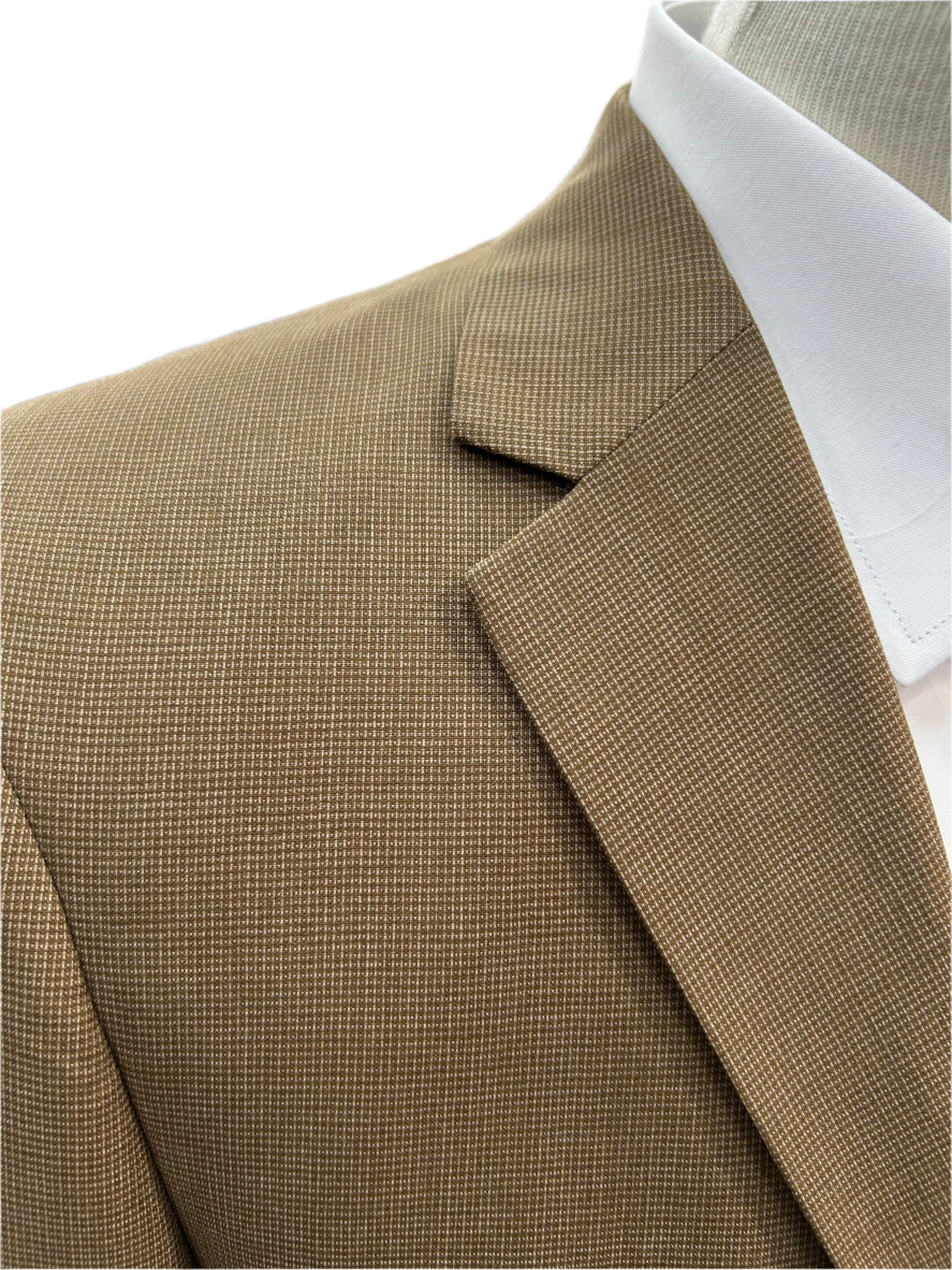 Pronto Moda Mocha Brown Wool Suit (2-piece set) Regular Fit