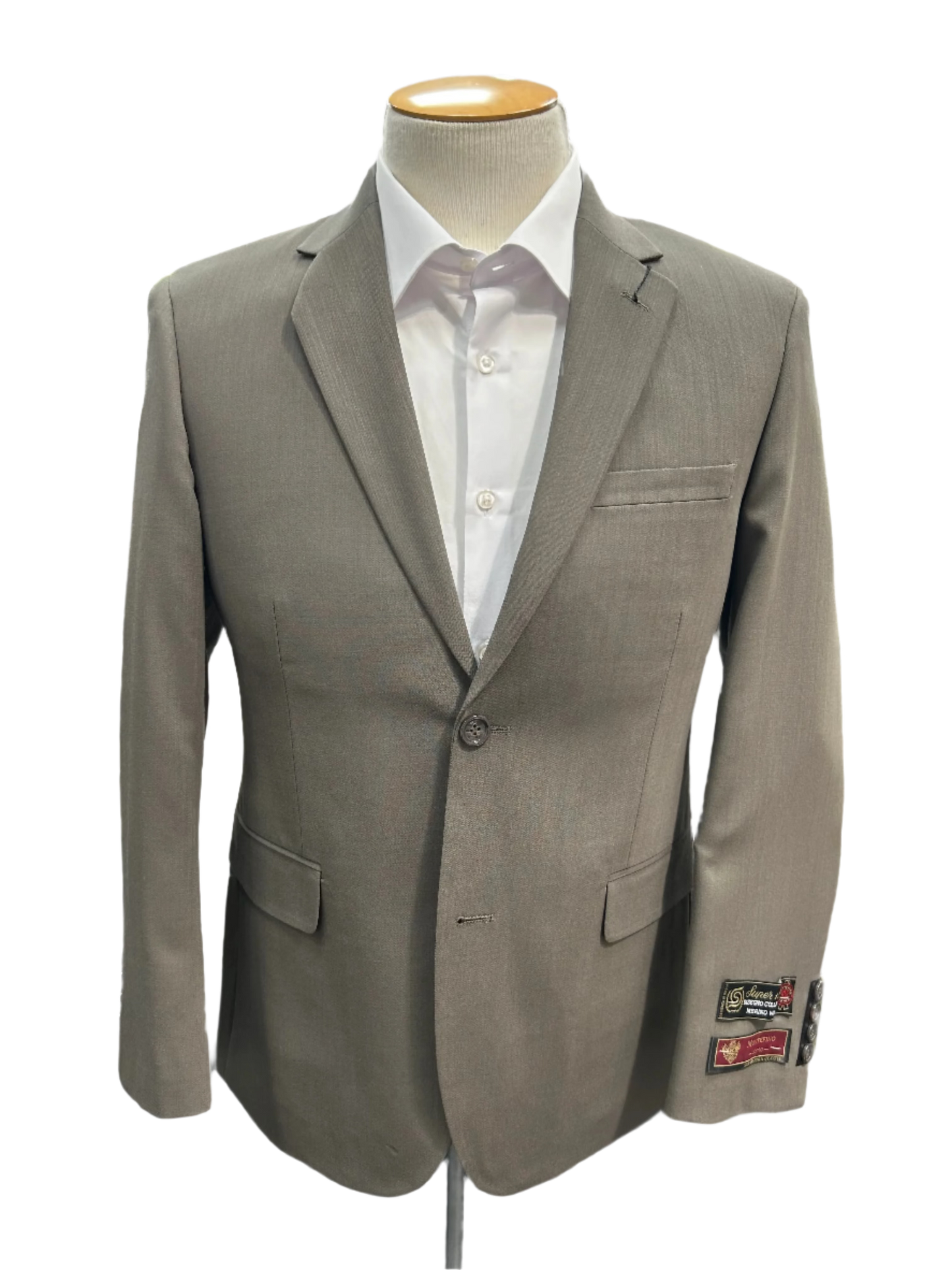 Montefino Stone 2-Piece Regular Fit Wool Suit