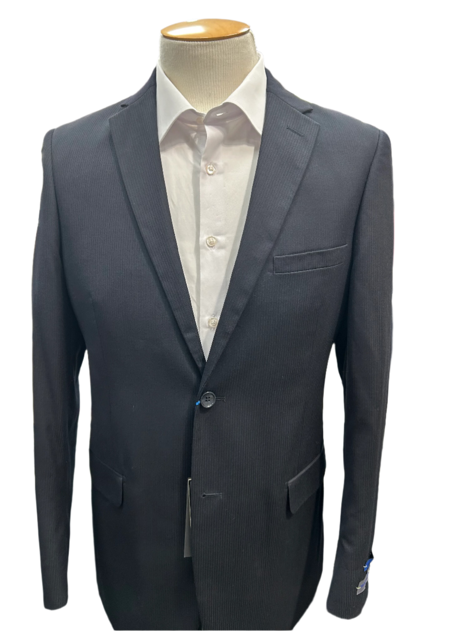 Pronto Moda Dark Navy 2-Piece Wool Suit (Slim Fit)