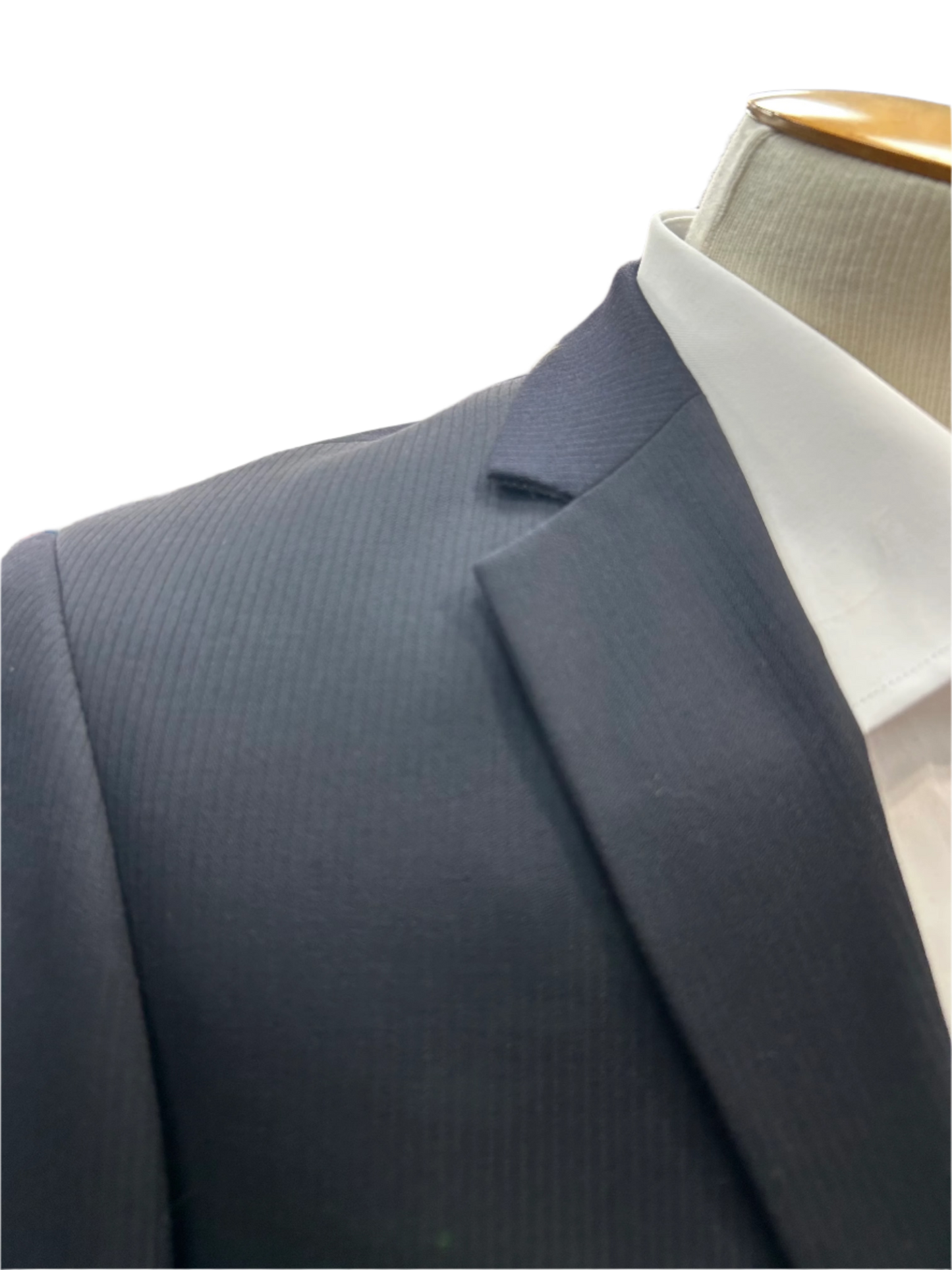 Pronto Moda Dark Navy 2-Piece Wool Suit (Slim Fit)