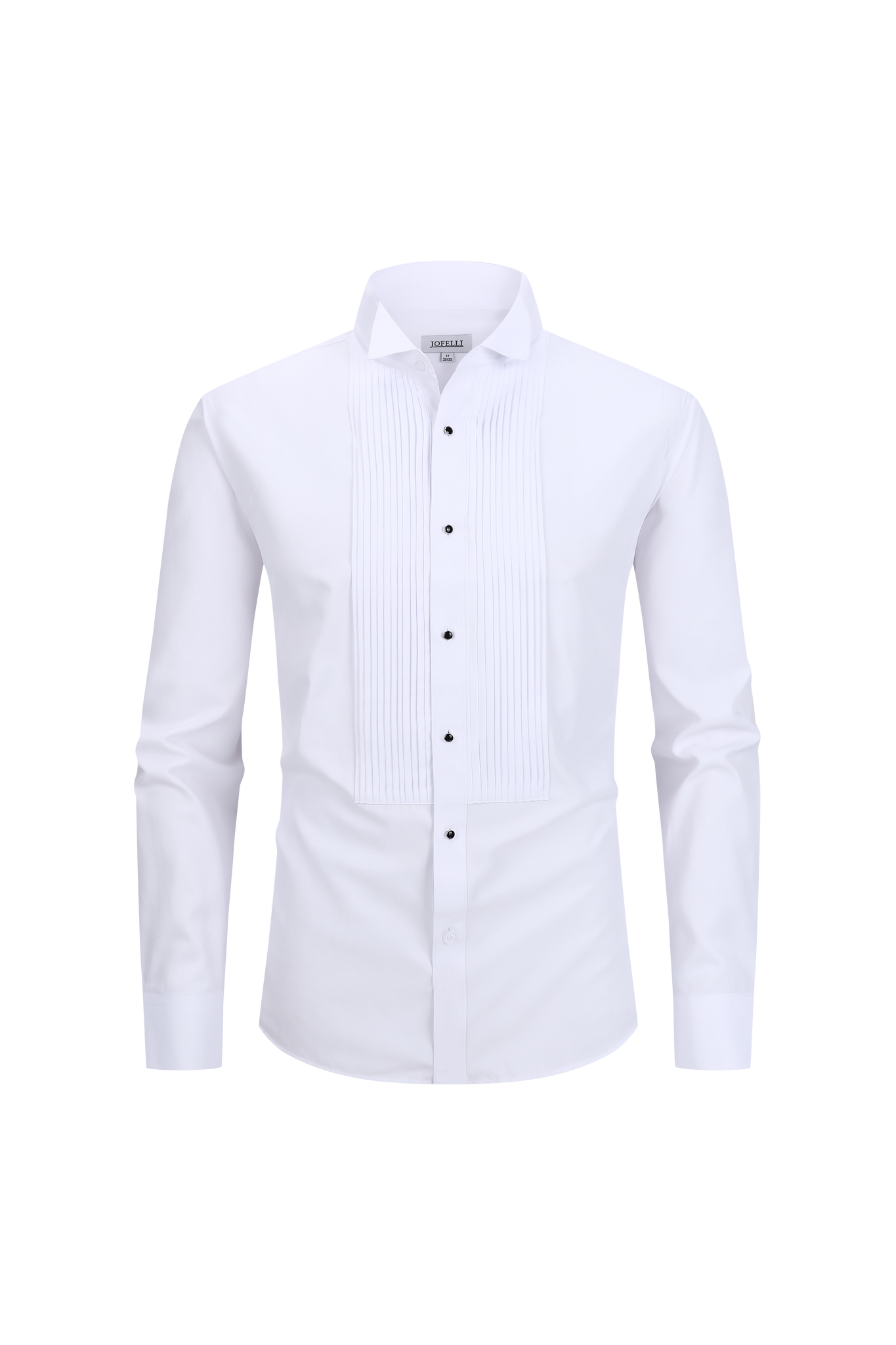 JOFELLI Tuxedo Wing Collar Shirt Formal Dress Shirt Pleated Long Sleev – Suit Exchange JOFELLI Tuxedo Wing Collar Shirt Formal Dress Shirt Pleated Long Sleev – Suit Exchange