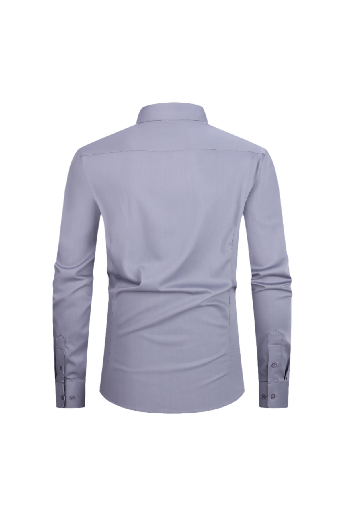 JOFELLI Bamboo Technology Light Grey Stretch Wrinkle-free Long Sleeve Button Down