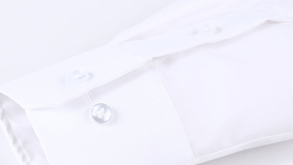 Jofelli White 100% 2-Ply Cotton Non Iron Long Sleeve Button Down
