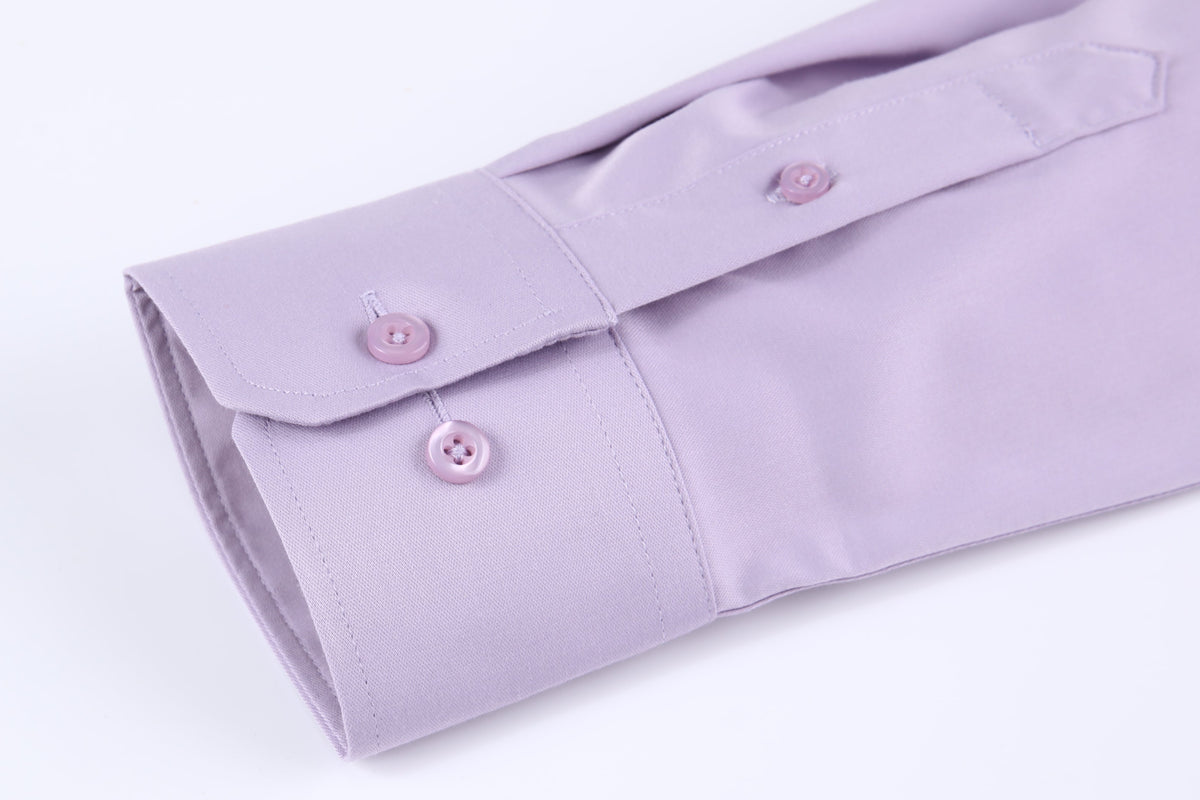 JOFELLI Bamboo Technology Lavender Stretch Wrinkle-free Long Sleeve Button Down